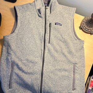 Patagonia Light Gray Fleece Vest